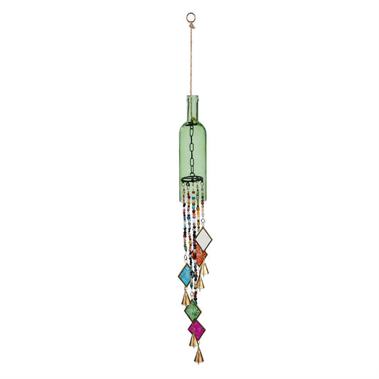 Garden of Wonder Outdoor Hanging Décor, Glass Bottle