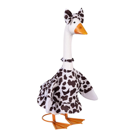 Porch Goose Outfit, Cow Print Gown