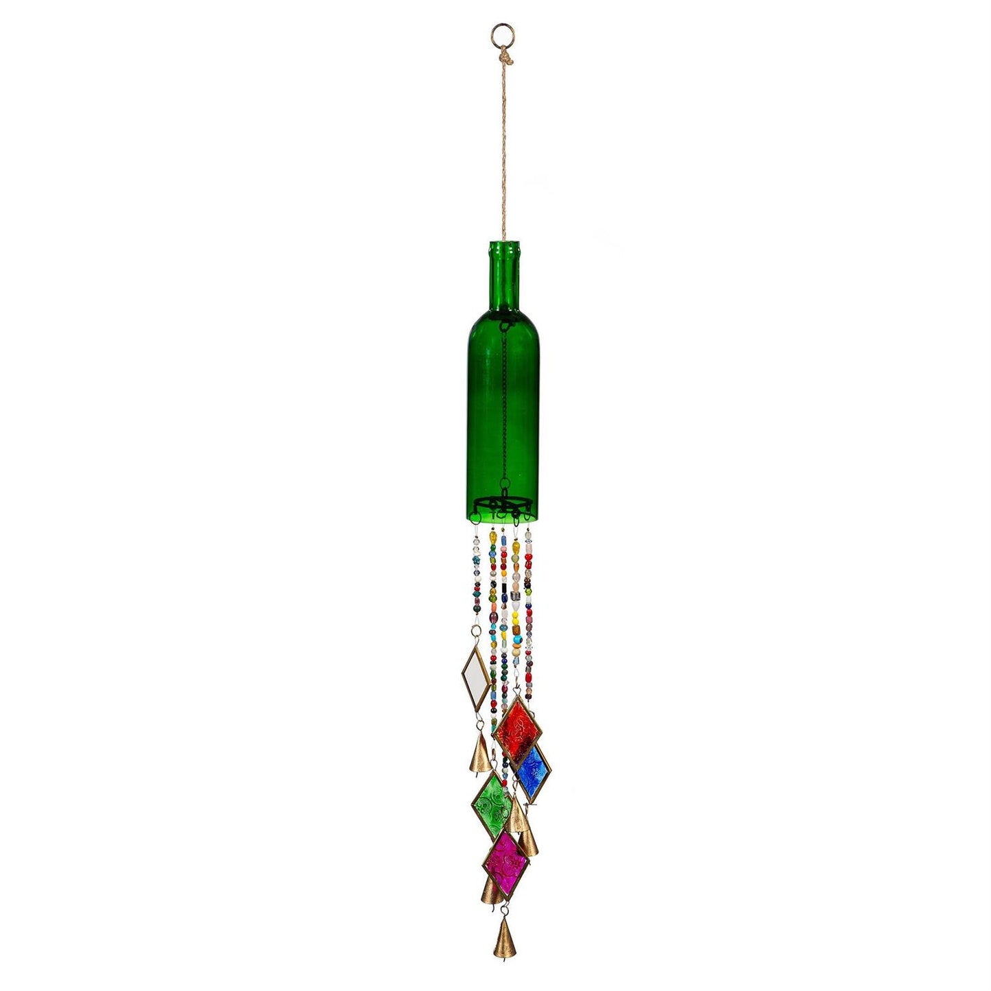 Garden of Wonder Outdoor Hanging Décor, Glass Bottle