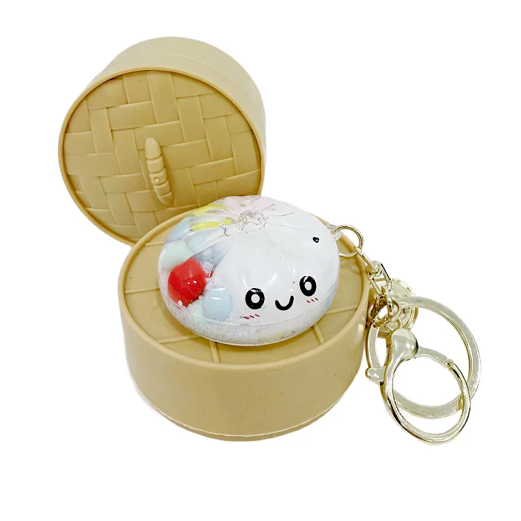 Dumpling Quicksand Acrylic Keychain