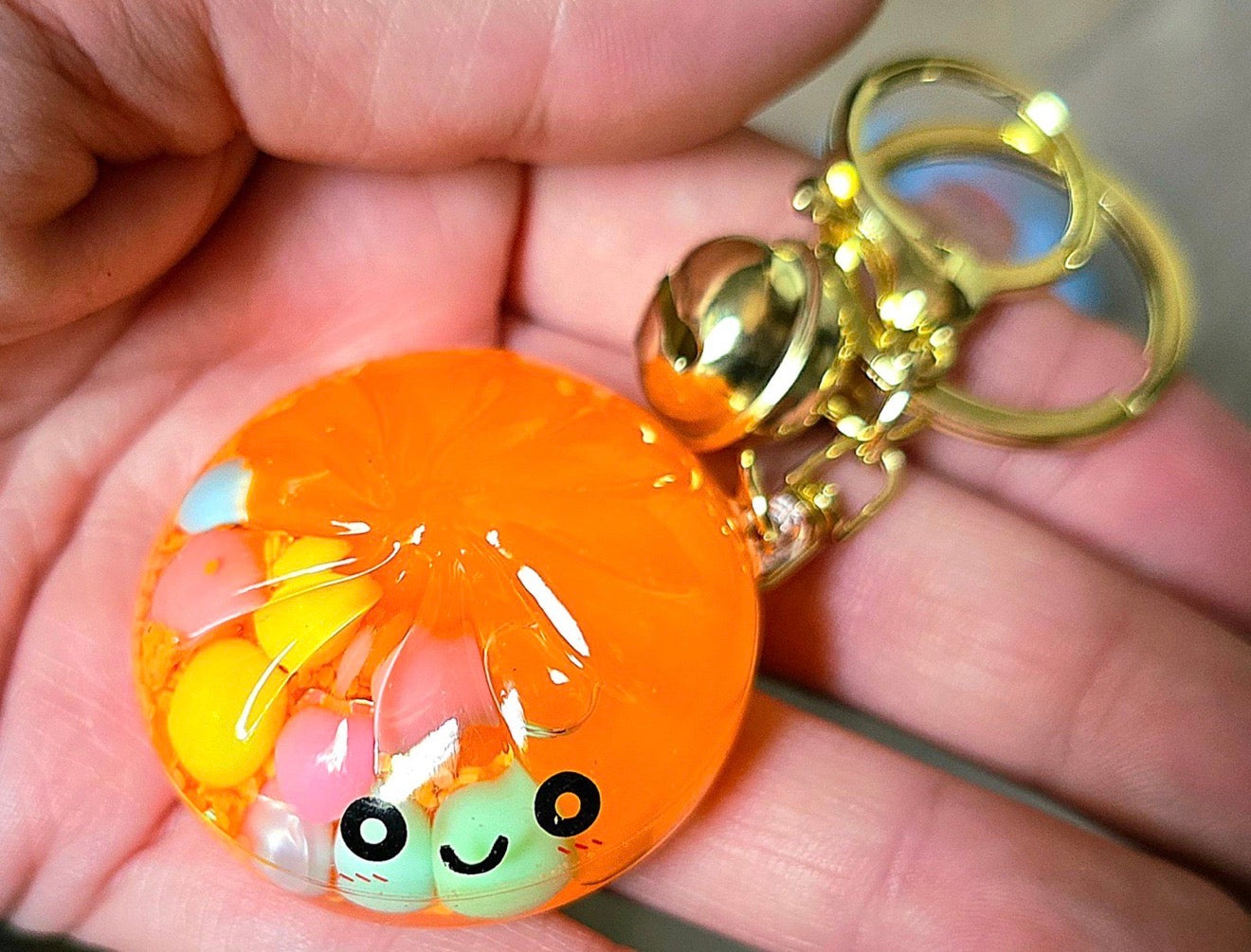 Dumpling Quicksand Acrylic Keychain