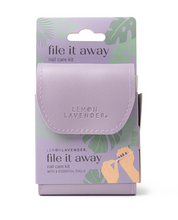 Load image into Gallery viewer, Lemon Lavender® File It Away Nail Care Kit
