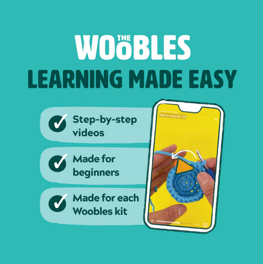 the WOOBLES Cupid the Lovebird Crochet Kit