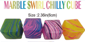 Squishies - Marble Swirl Chilly Cube