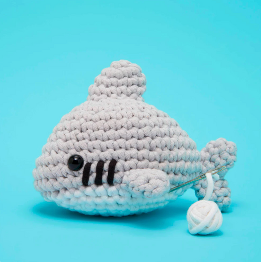 the WOOBLES Tank the Shark Crochet Kit