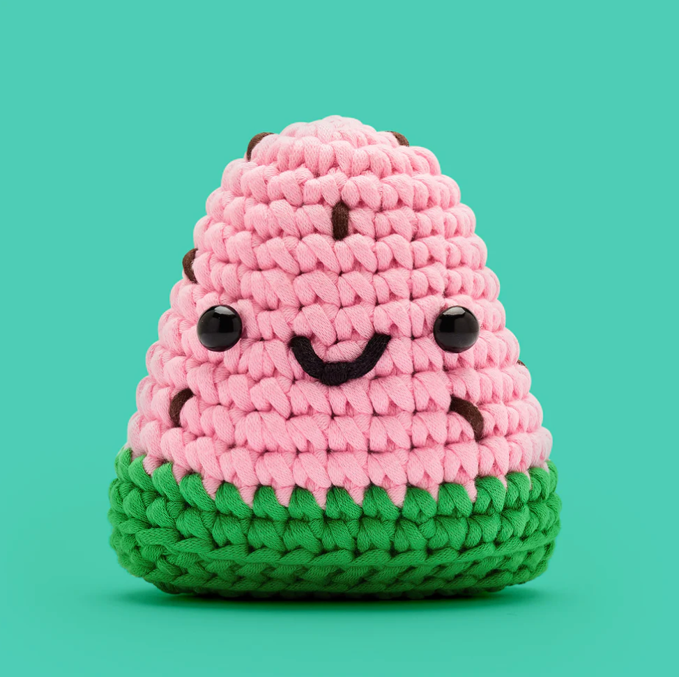 the WOOBLES Sandy the Watermelon Crochet Kit