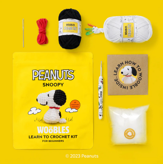 the WOOBLES Snoopy Crochet Kit