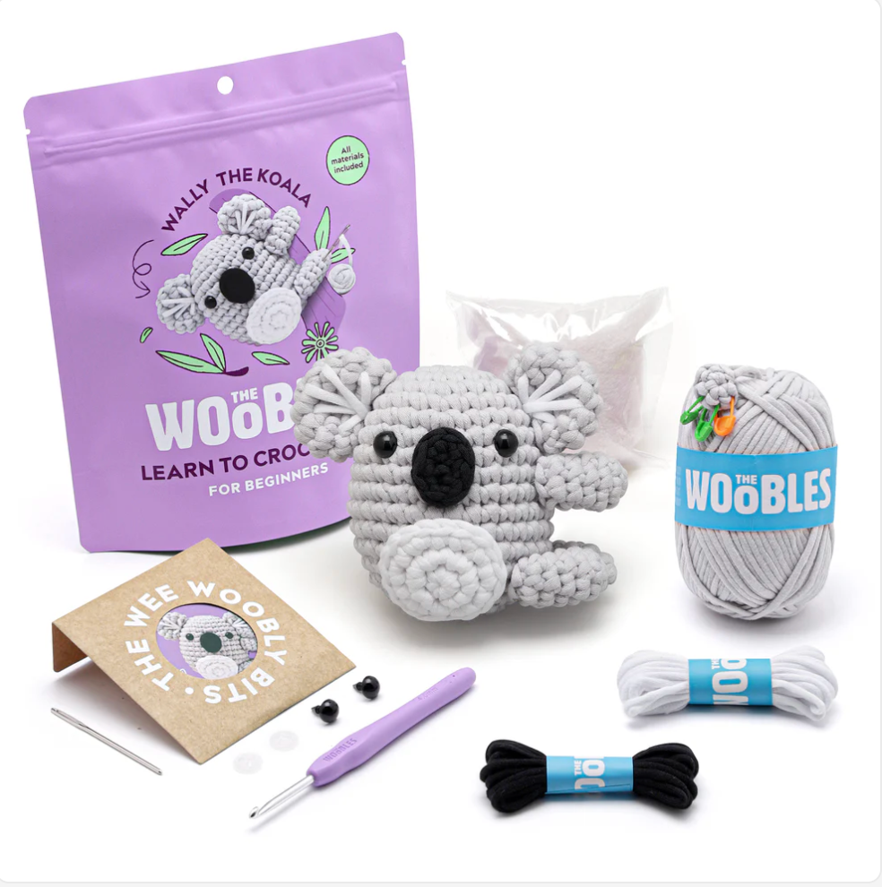the WOOBLES Wally the Koala Crochet Kit