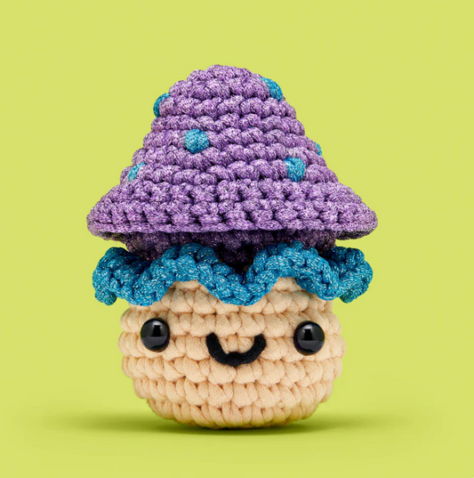 the WOOBLES Irving the Mushroom Crochet Kit