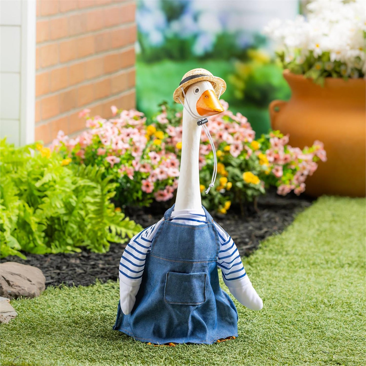 Giddy the Porch Goose with Outfit for in store pickup + Mother's Day "Reveal" card