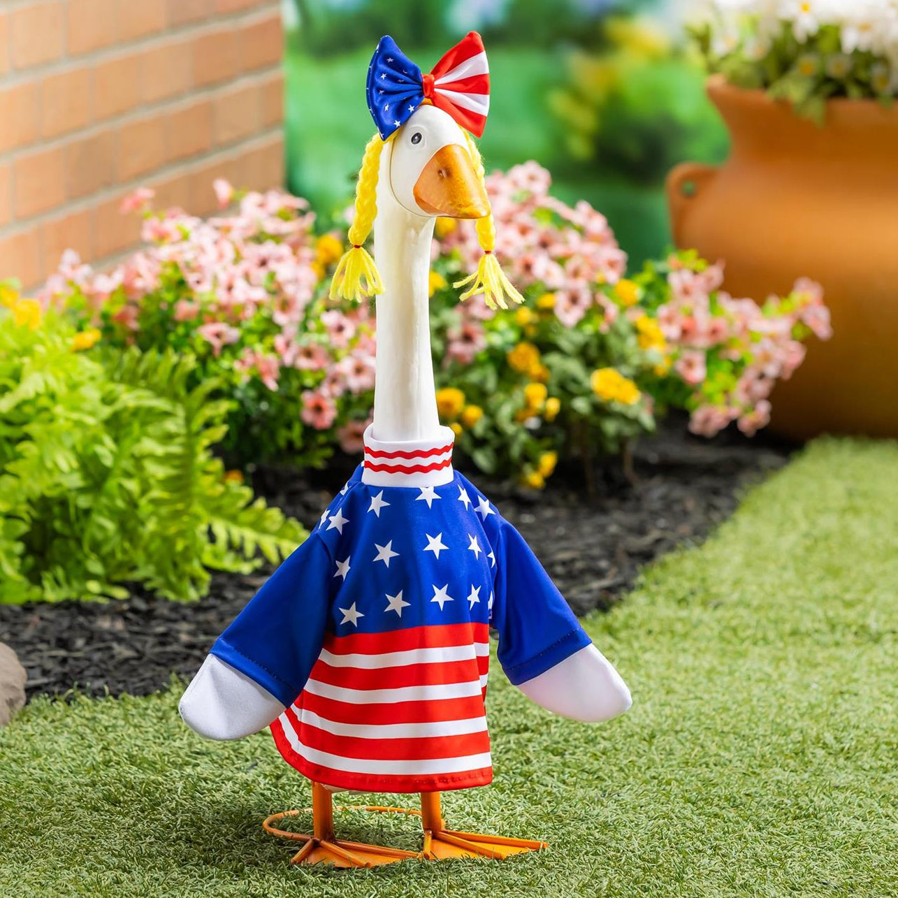 Porch Goose Outfit, Patriotic Dress