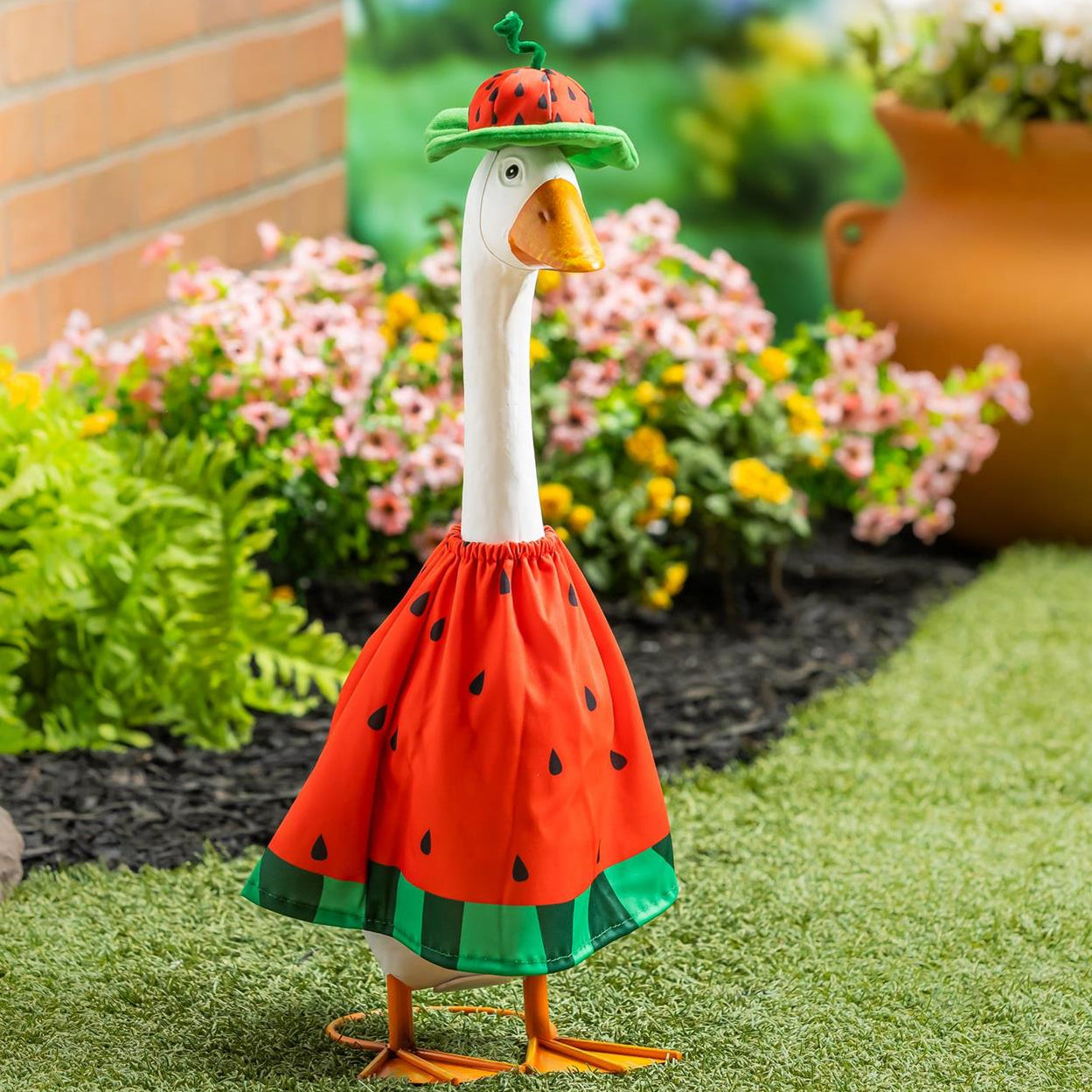 Giddy the Porch Goose with Outfit for in store pickup + Mother's Day "Reveal" card
