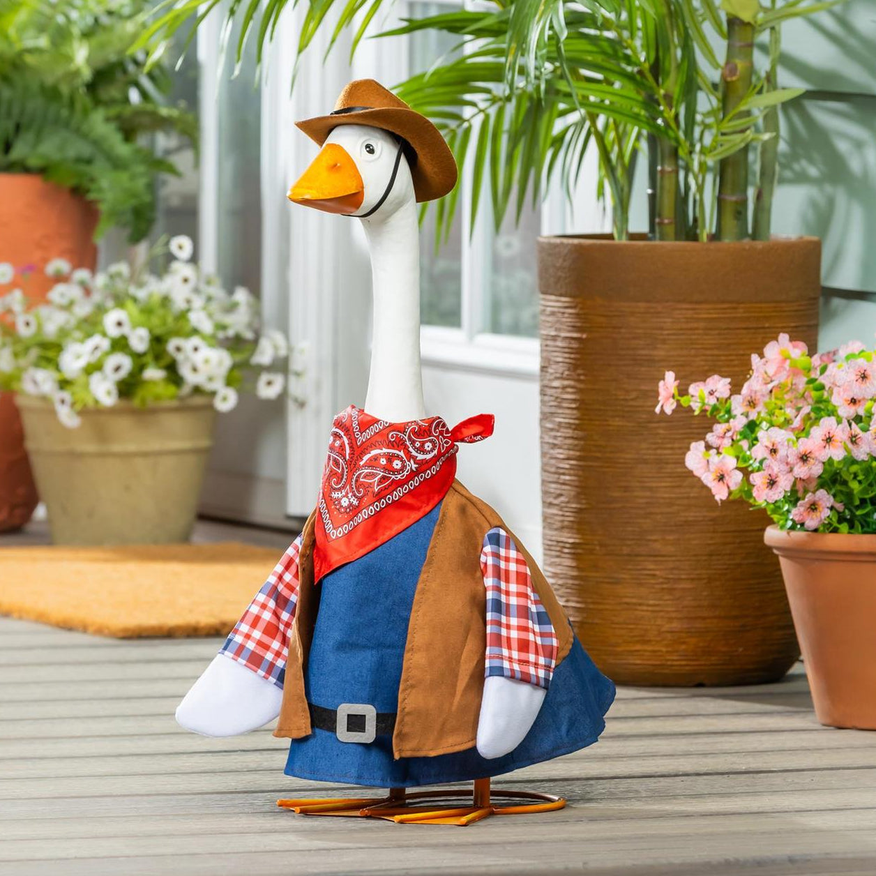 Giddy the Porch Goose with Outfit for in store pickup + Mother's Day "Reveal" card