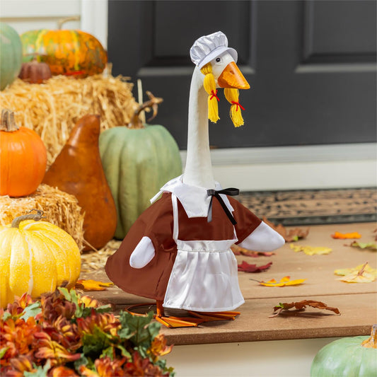 Porch Goose Outfit, Harvest Pilgrim Girl