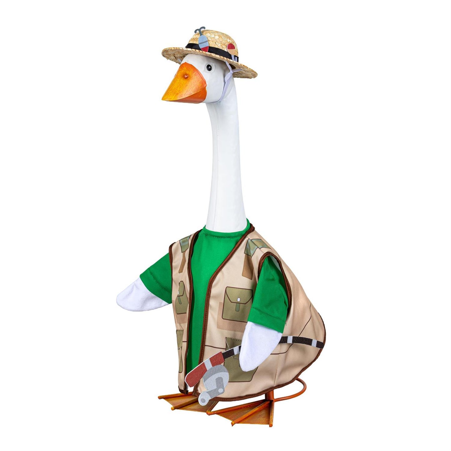Porch Goose Outfit, Go Fishing