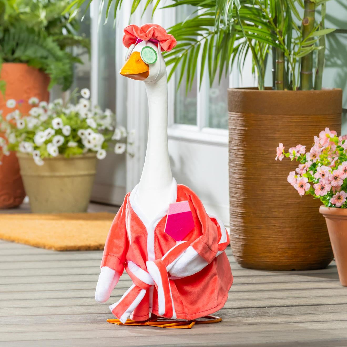 Giddy the Porch Goose with Outfit for in store pickup + Mother's Day "Reveal" card