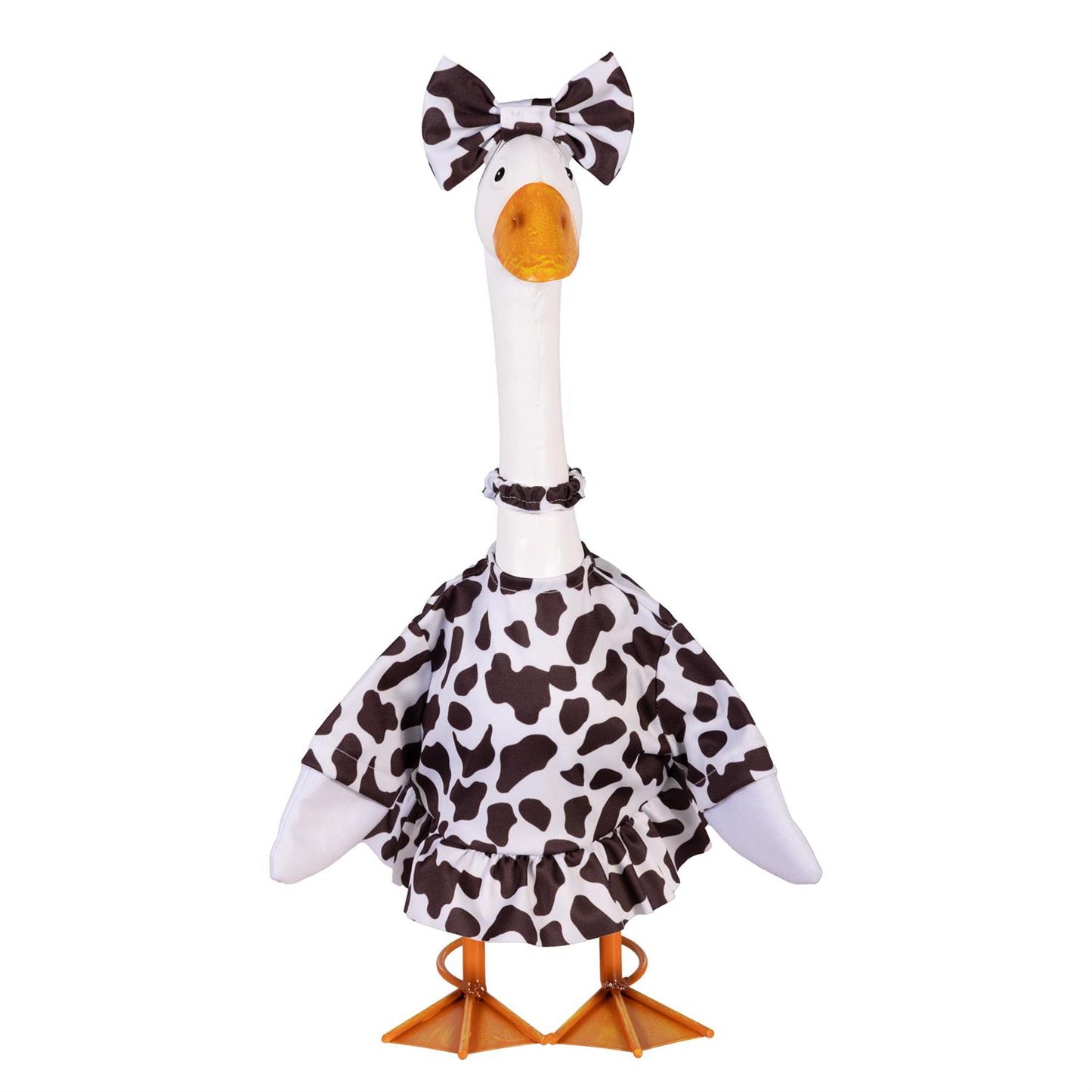 Porch Goose Outfit, Cow Print Gown