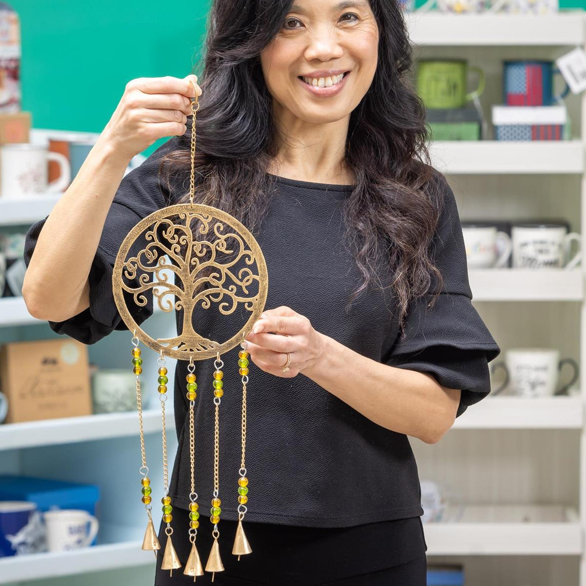 Tree of Life Wind Chime with Decorative Beads