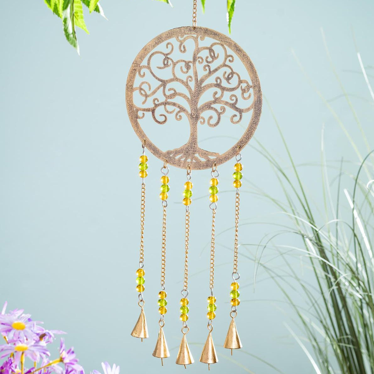 Tree of Life Wind Chime with Decorative Beads